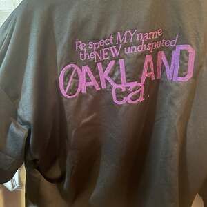 Adidas's Dame Lillard Inspiration Oakland Bomber Jacket RARE Mens Large NEW